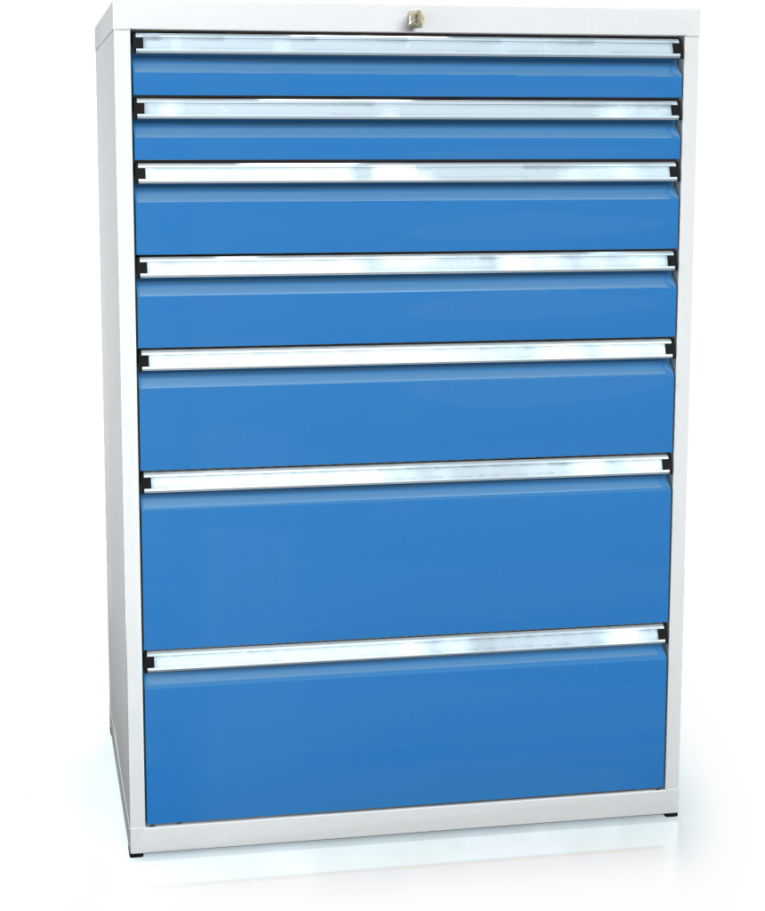 Dílenská zásuvková skříň 1240 x 860 x 600 - 6x zásuvka